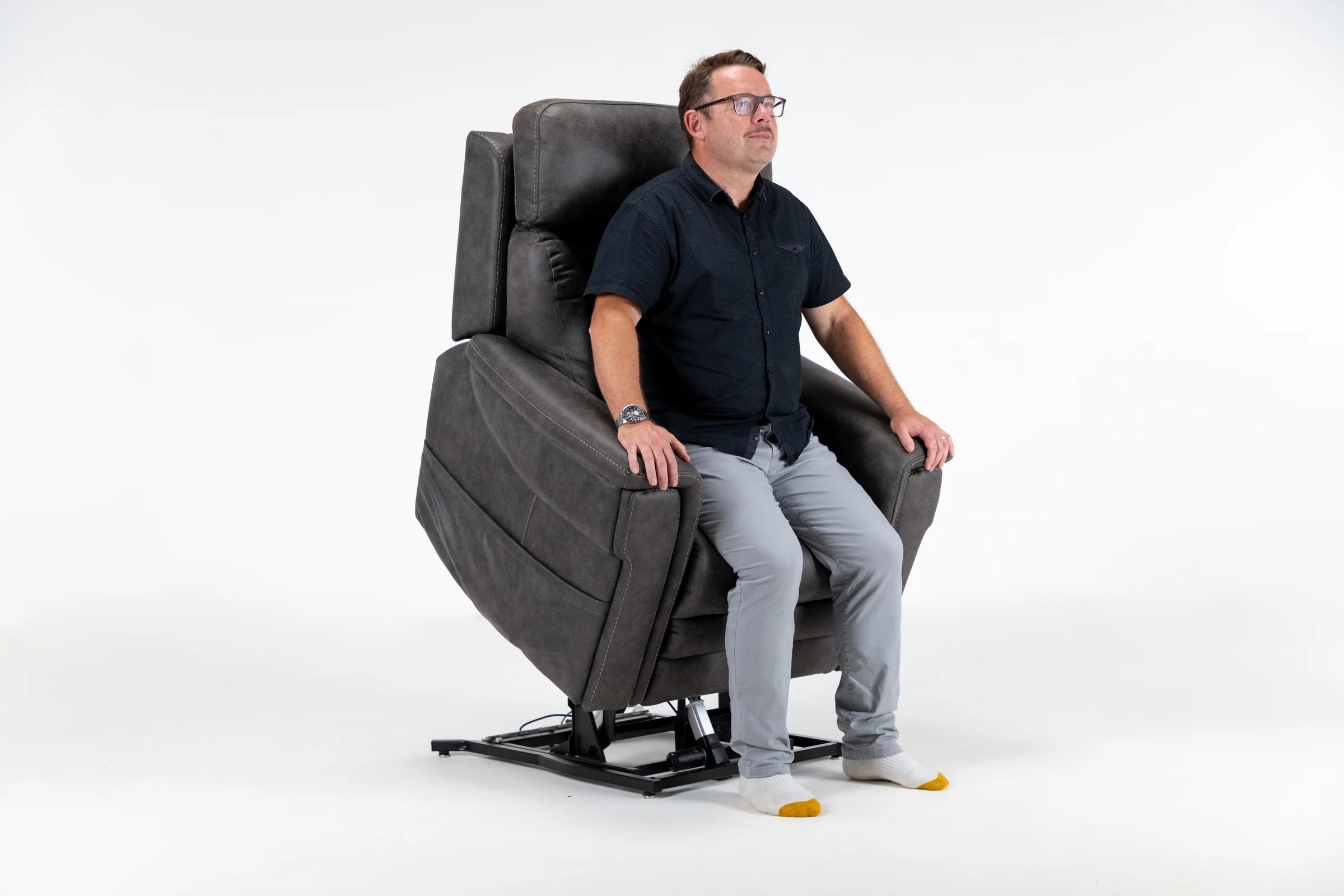Alivio Donatello Plus Lift Recliner Canyon Steel - Image 6
